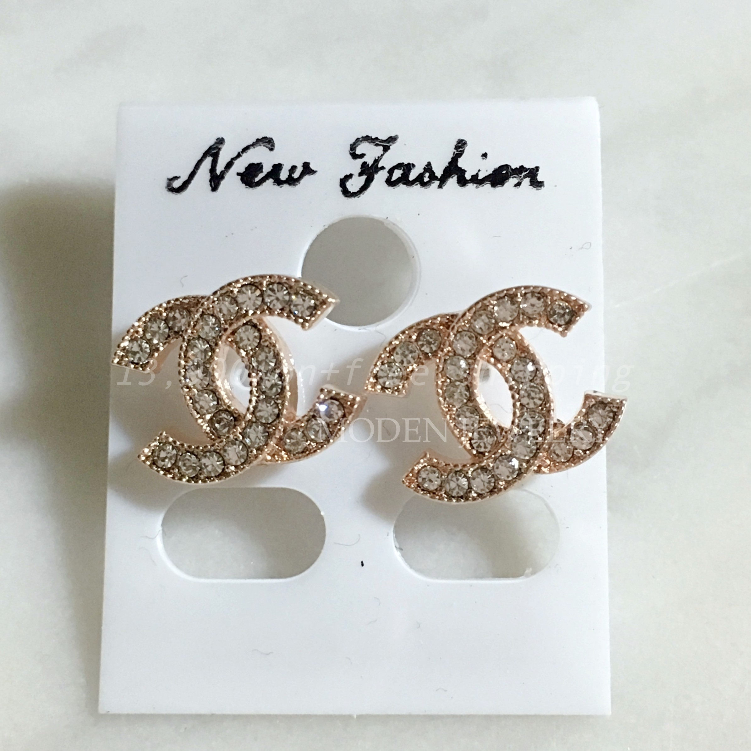 Cs Logo Earring Basic Signature Classic Design