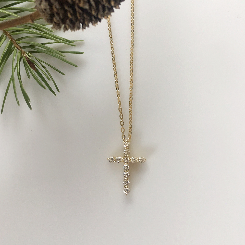 Cordelia 14k_ Bling Ring Cross Necklace Proposal 1
