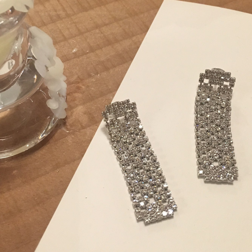 Dris Cubic Drop Earrings Sik Modern Design Wedding