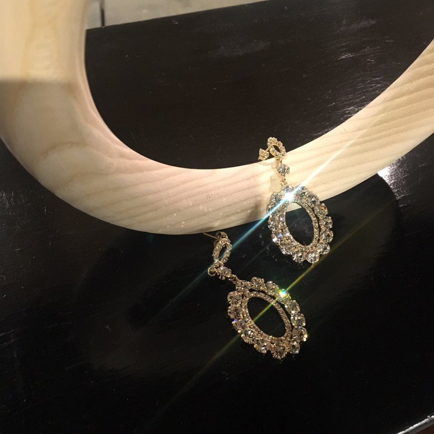 Di Rosa cubic drop earrings Wedding coordination B