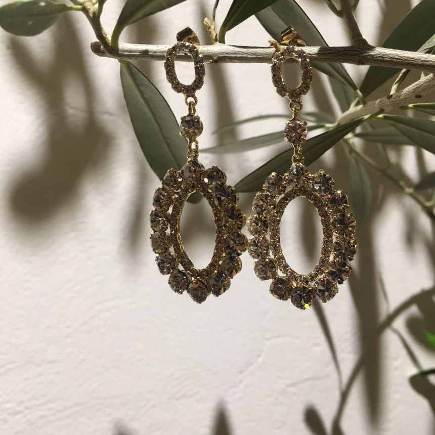 Di Rosa cubic drop earrings Wedding coordination B