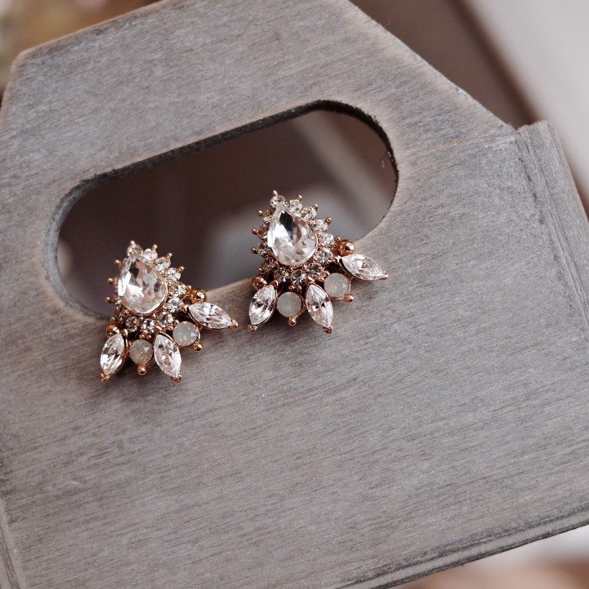 Chou Weddings Machi Bling Stone Silver Earrings St