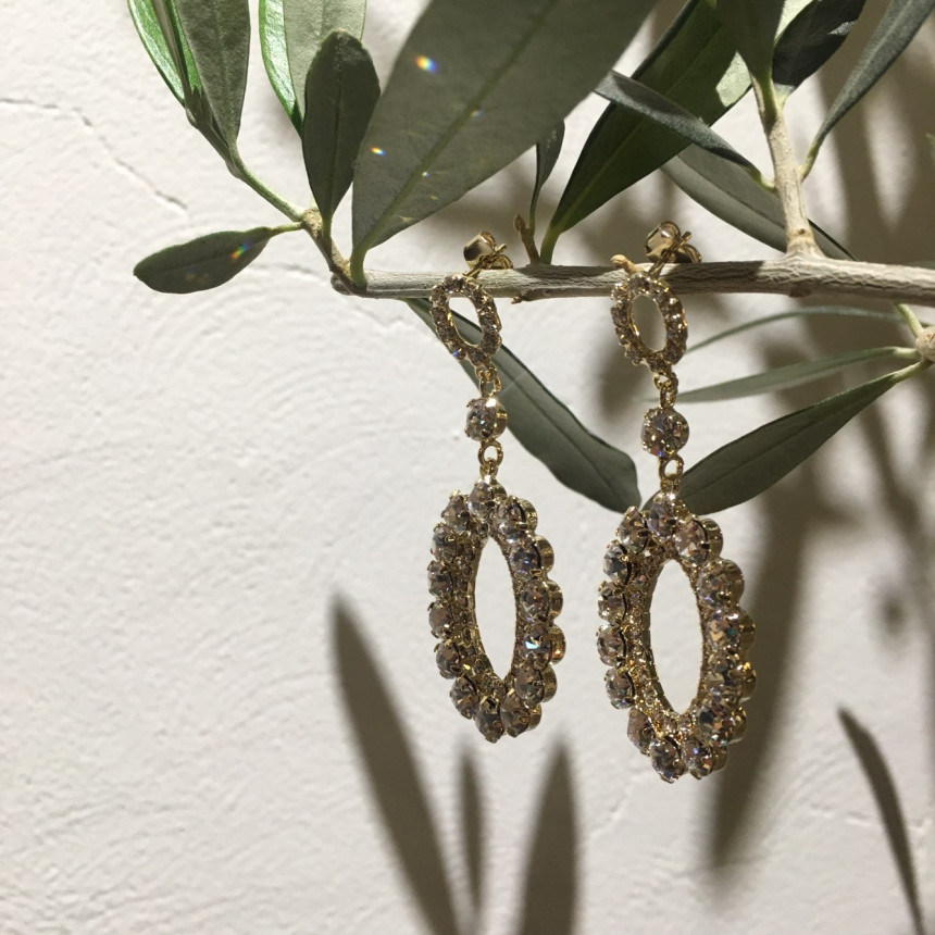 Di Rosa cubic drop earrings Wedding coordination B