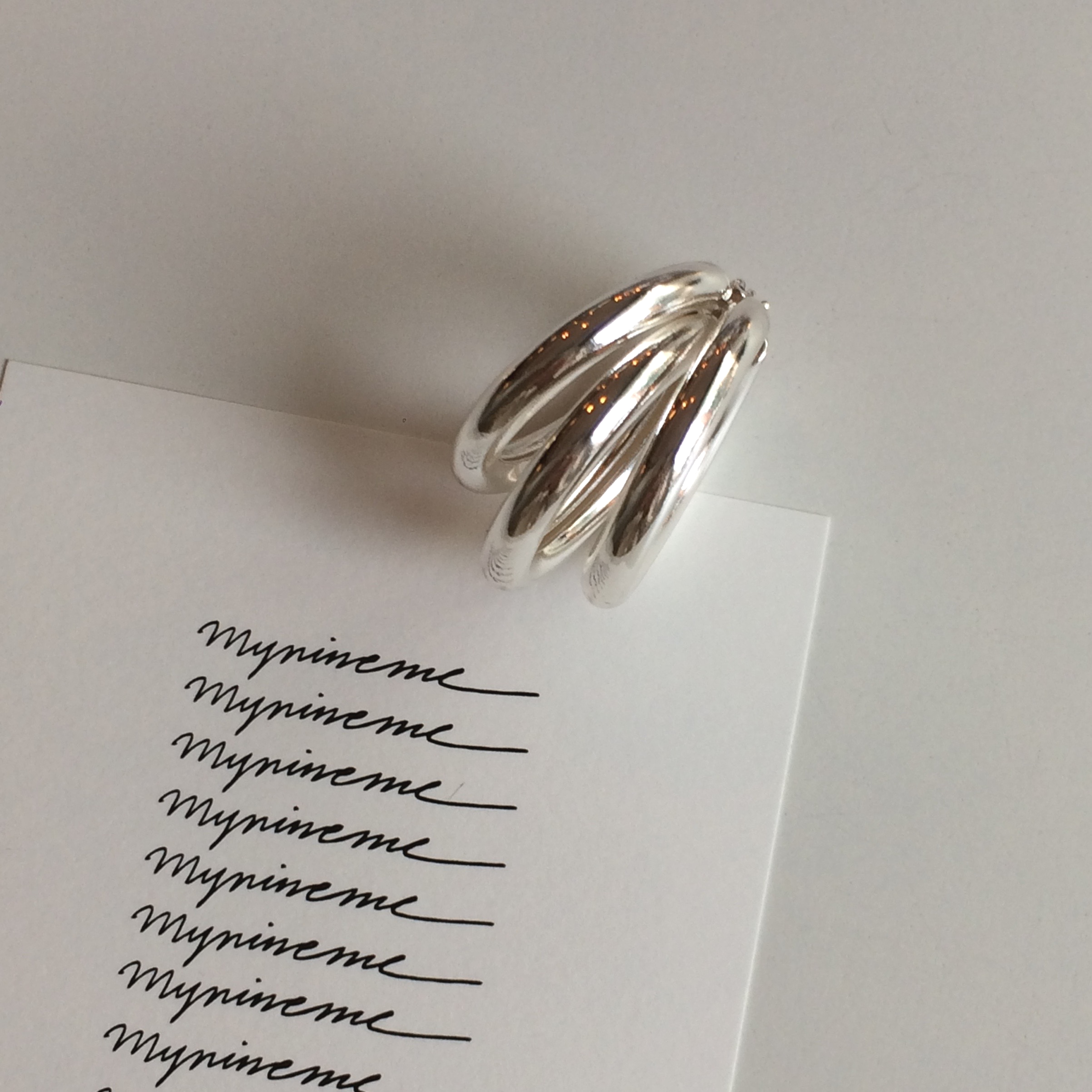 Vintage Moods Three Pipe Bold One-Touch Earrings G