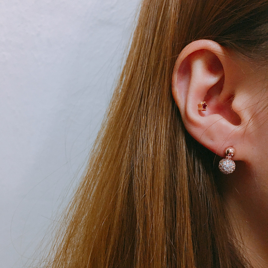 Luce Cubic Peacock Earring 2color LKJ1047 Attracti