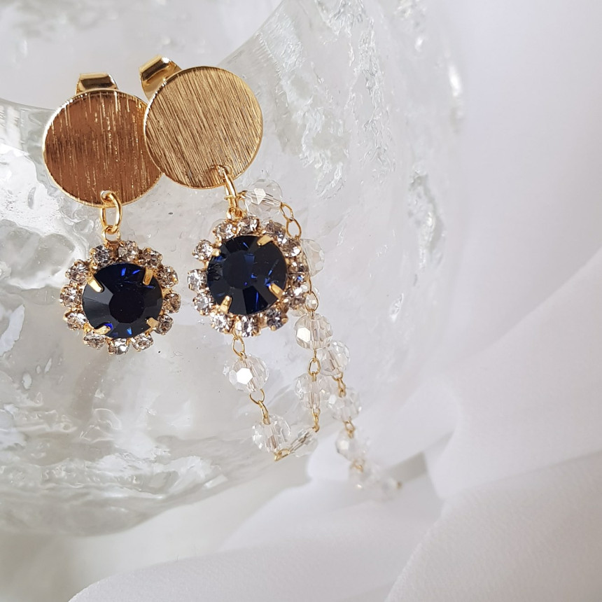 Giuseppe Cubic untitled drop earrings 3color custo