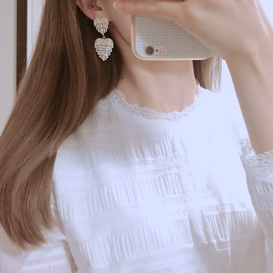 Angel Heart Bold Earrings Point Cycle Good Bling B