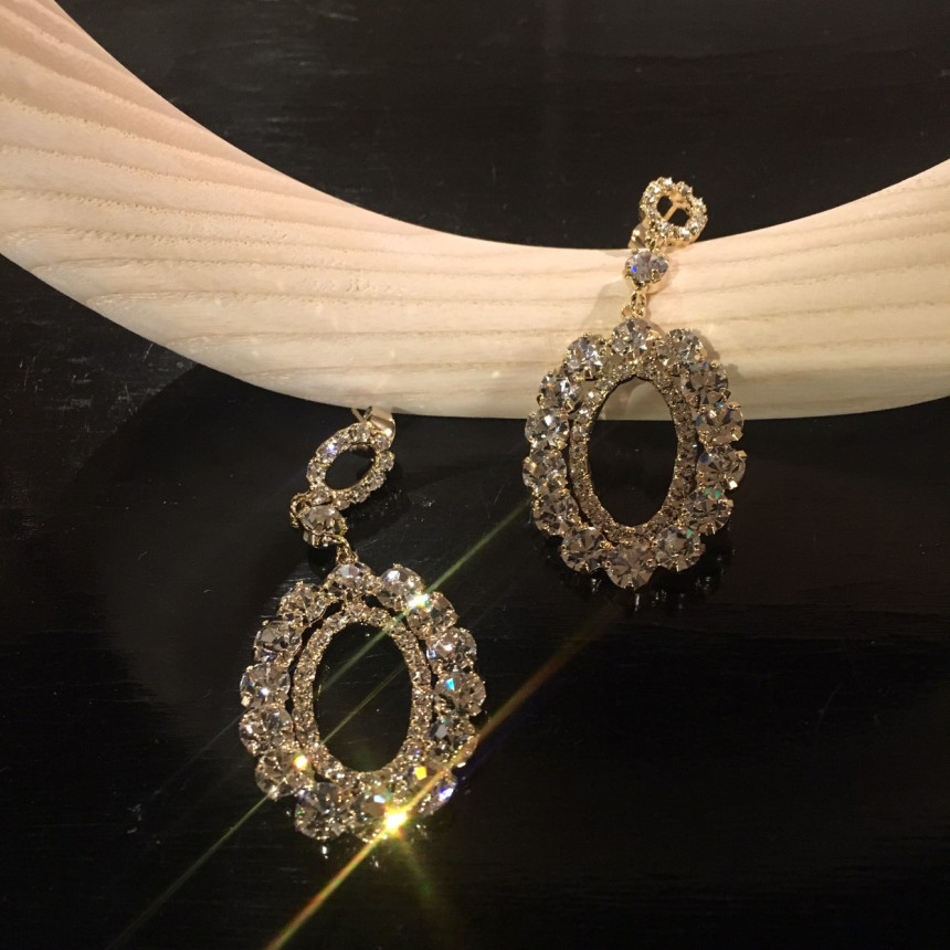 Di Rosa cubic drop earrings Wedding coordination B