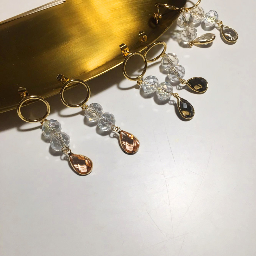 Love Drop Earrings 3color Date Fashion Fashionable