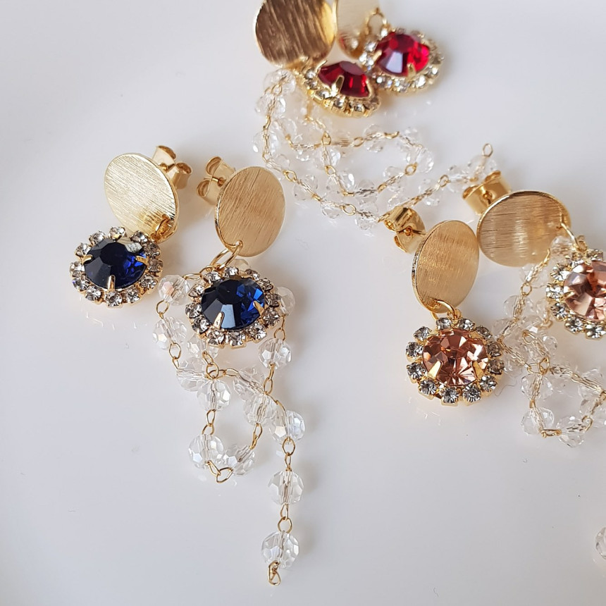 Giuseppe Cubic untitled drop earrings 3color custo