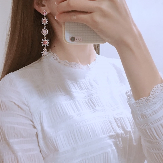 Pink Martini Drop Earrings Point Cycle Good Bling 