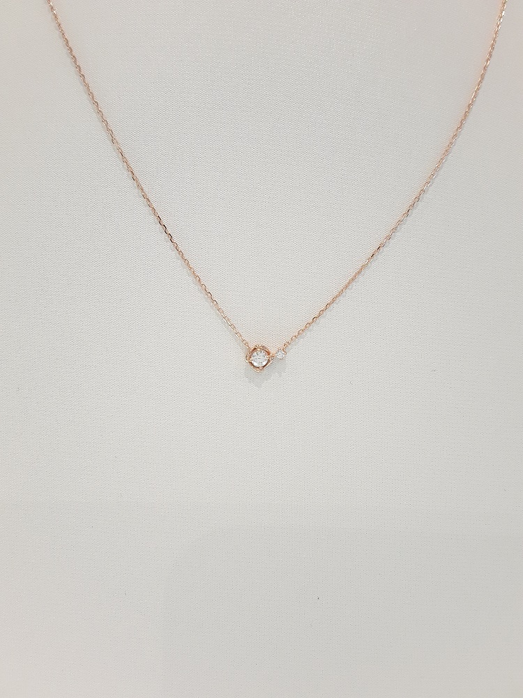Stonehenge rose gold necklace T0924 Sparkling prac