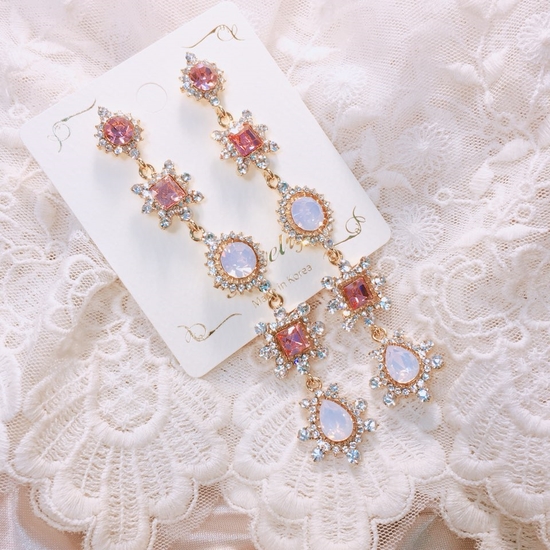 Pink Martini Drop Earrings Point Cycle Good Bling 