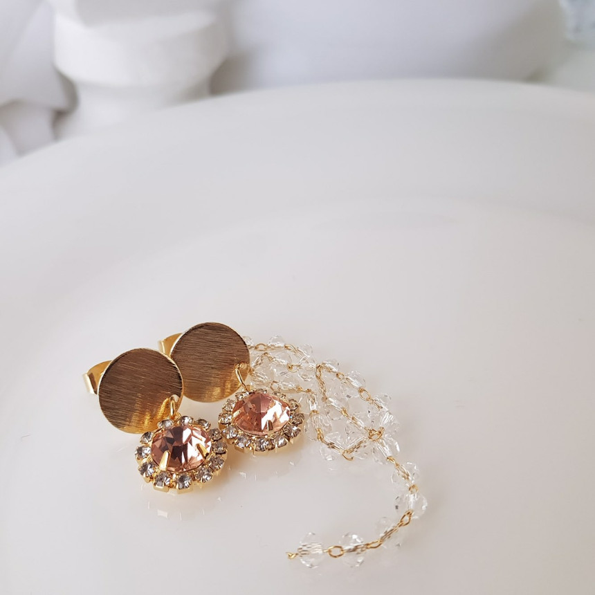 Giuseppe Cubic untitled drop earrings 3color custo
