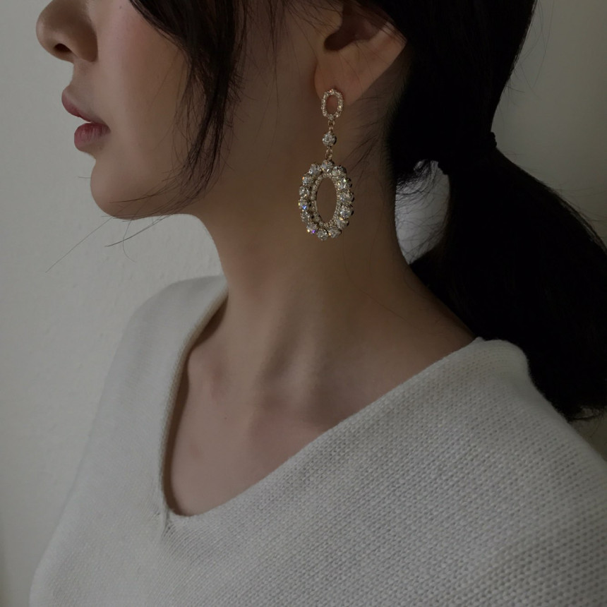 Di Rosa cubic drop earrings Wedding coordination B