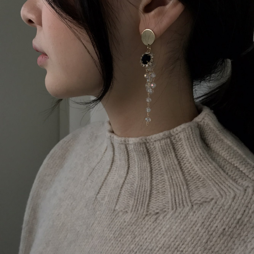 Giuseppe Cubic untitled drop earrings 3color custo