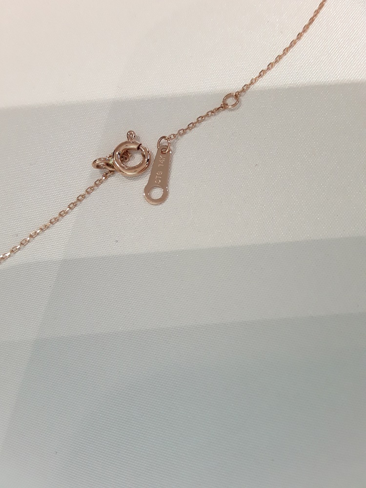Stonehenge rose gold necklace T0924 Sparkling prac