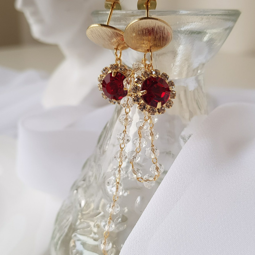 Giuseppe Cubic untitled drop earrings 3color custo