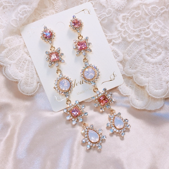 Pink Martini Drop Earrings Point Cycle Good Bling 