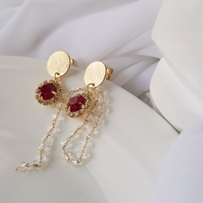 Giuseppe Cubic untitled drop earrings 3color custo