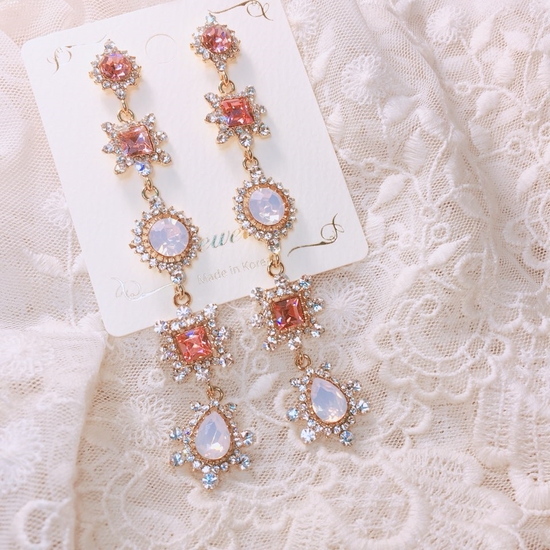 Pink Martini Drop Earrings Point Cycle Good Bling 