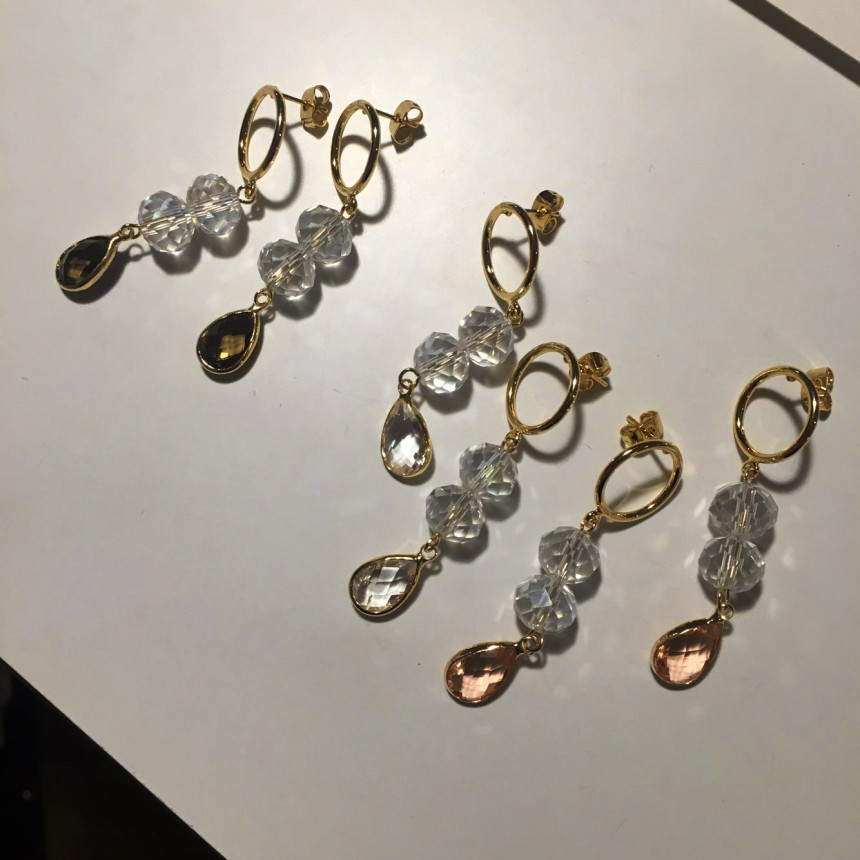 Love Drop Earrings 3color Date Fashion Fashionable