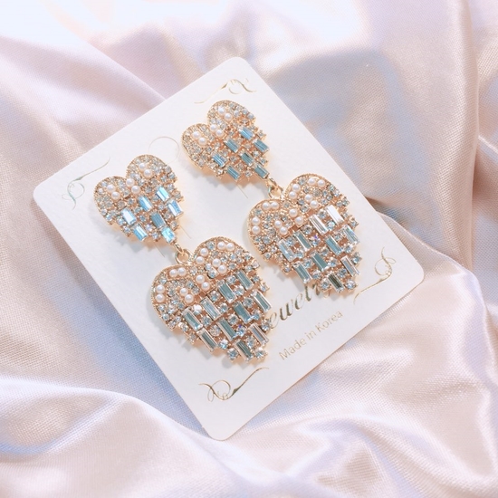 Angel Heart Bold Earrings Point Cycle Good Bling B