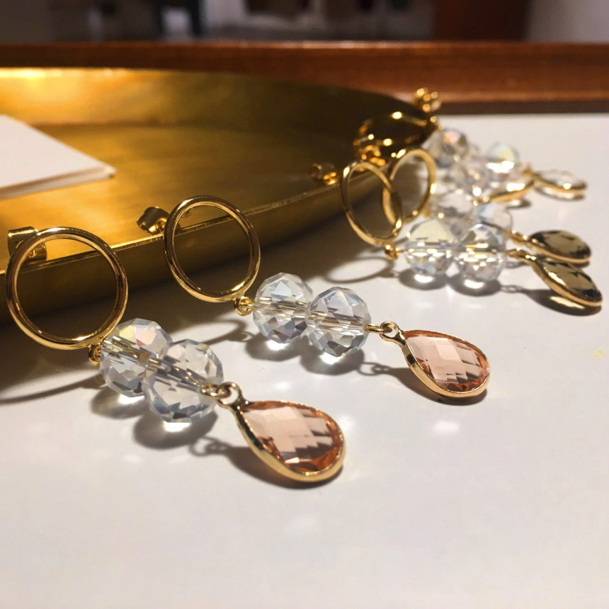 Love Drop Earrings 3color Date Fashion Fashionable