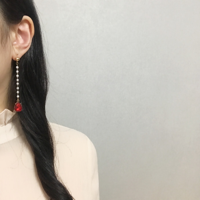 Zenith earrings pearl earrings drop bold antique b