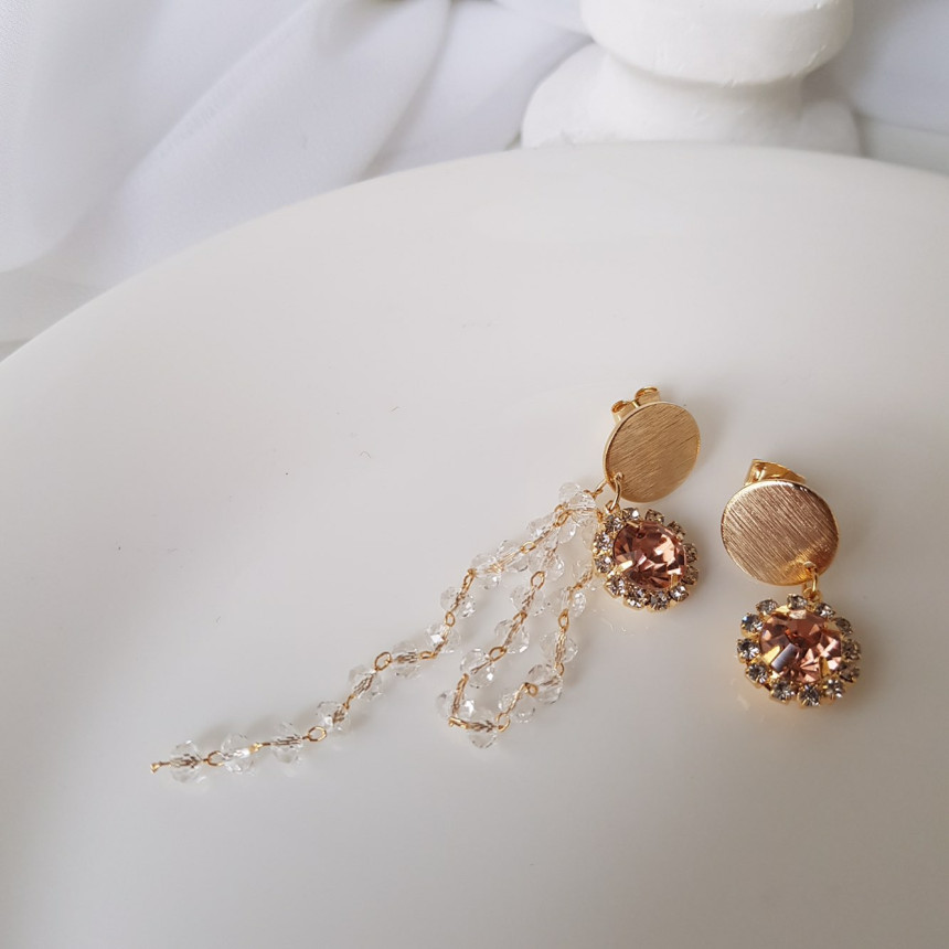 Giuseppe Cubic untitled drop earrings 3color custo