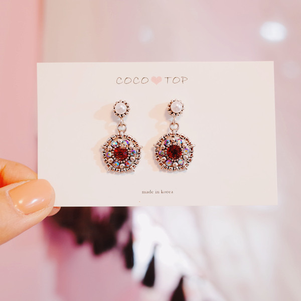 Bella Entique Silver Earrings