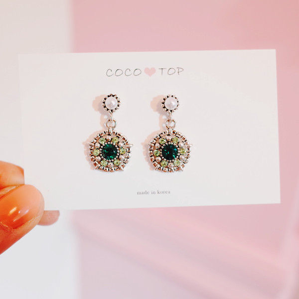 Bella Entique Silver Earrings