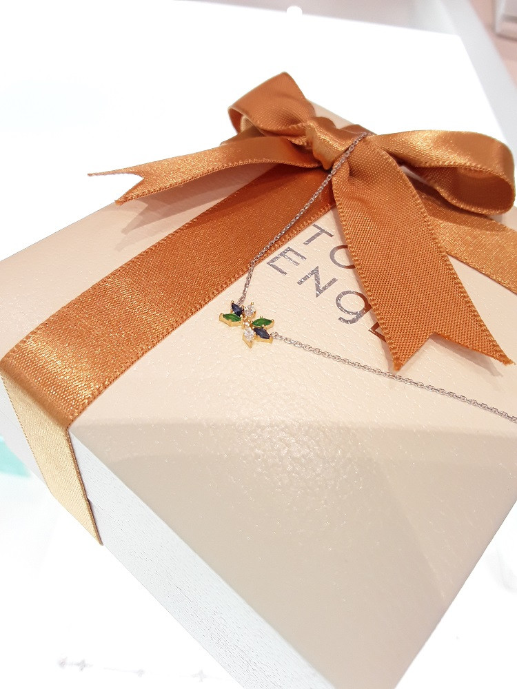 Stonehenge White gold necklace J0033 Modern mood c