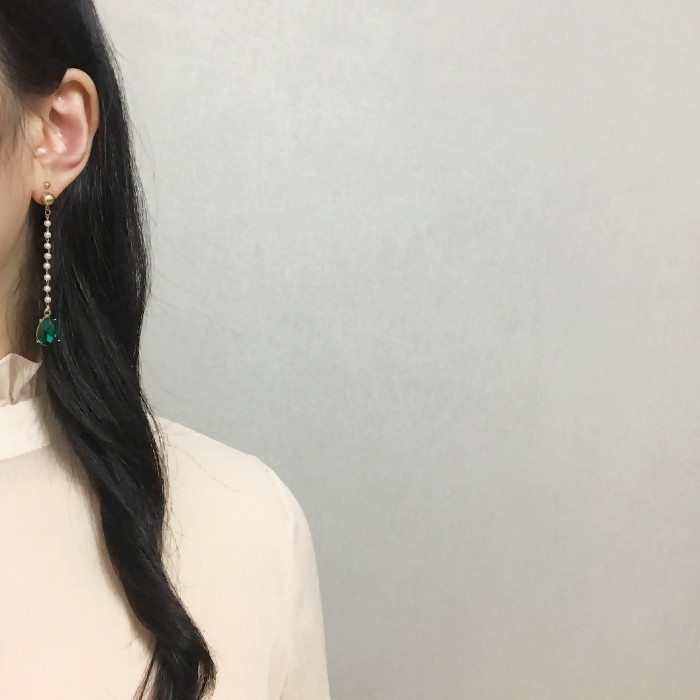 Zenith earrings pearl earrings drop bold antique b