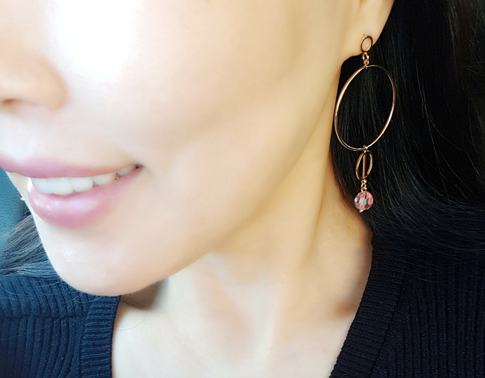 Mubas Swarovski Caraden Double Tingling Long Drop 