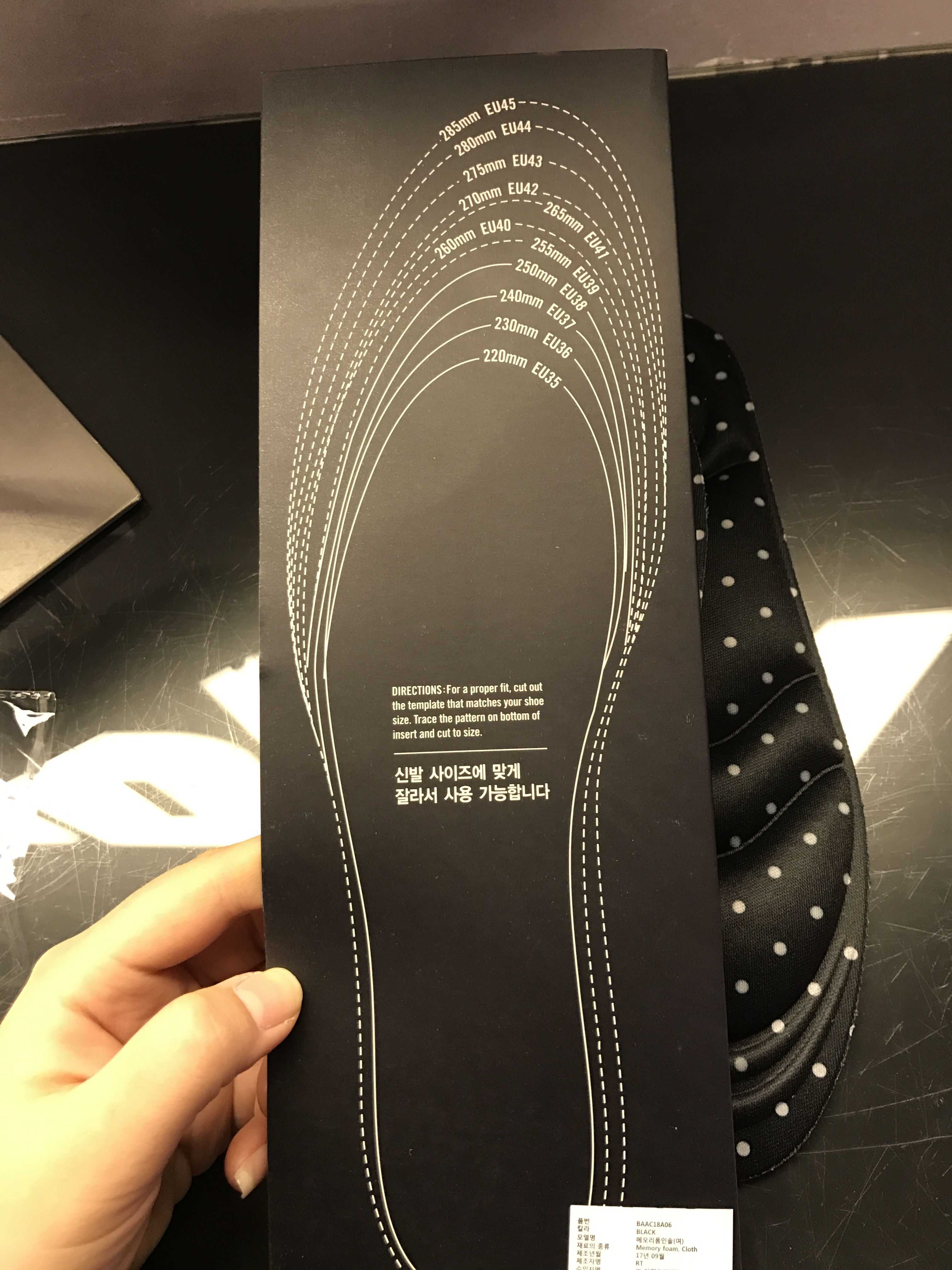 Memory foam insole BAAC18A06 Spin insole Women'