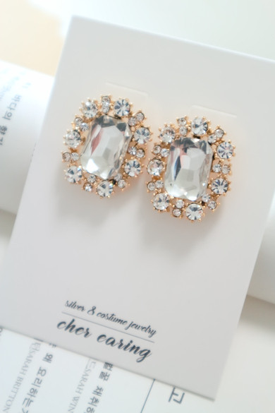 titaniumpost gold antique bold earrings bling blin