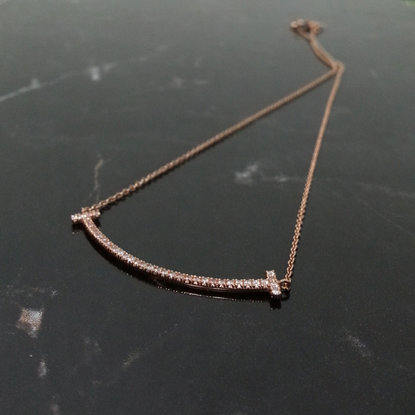 Smile two-sided necklace Women 14k star 14K luxury