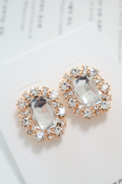 titaniumpost gold antique bold earrings bling blin