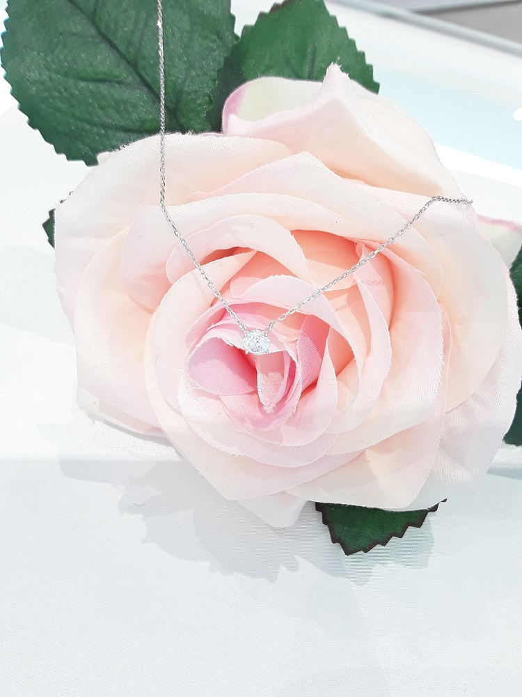 Stonehenge White Gold Necklace G1573 Wedding Cody 