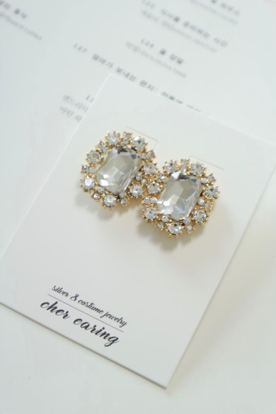 titaniumpost gold antique bold earrings bling blin