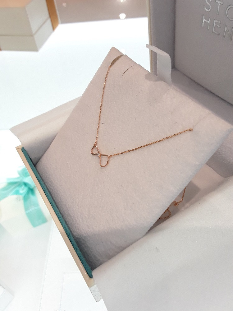 Stonehenge rose gold necklace T0811 Lovely coordin