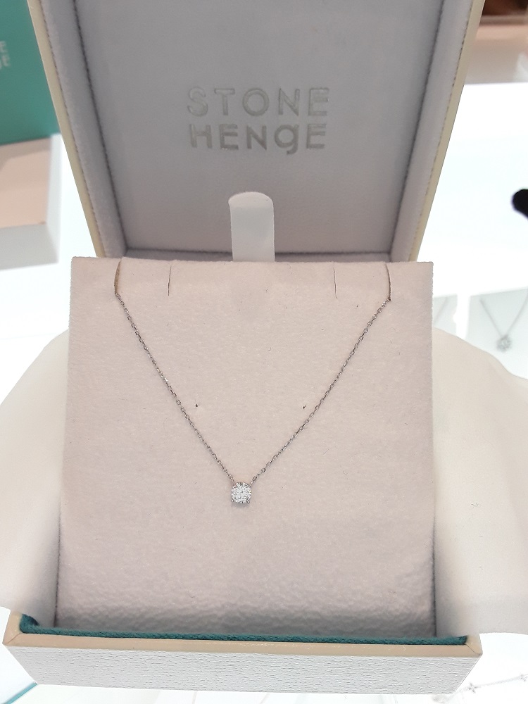 Stonehenge White Gold Necklace G1573 Wedding Cody 