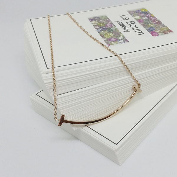 Smile two-sided necklace Women 14k star 14K luxury