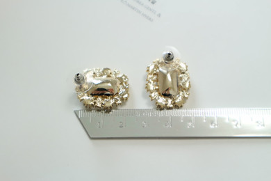 titaniumpost gold antique bold earrings bling blin