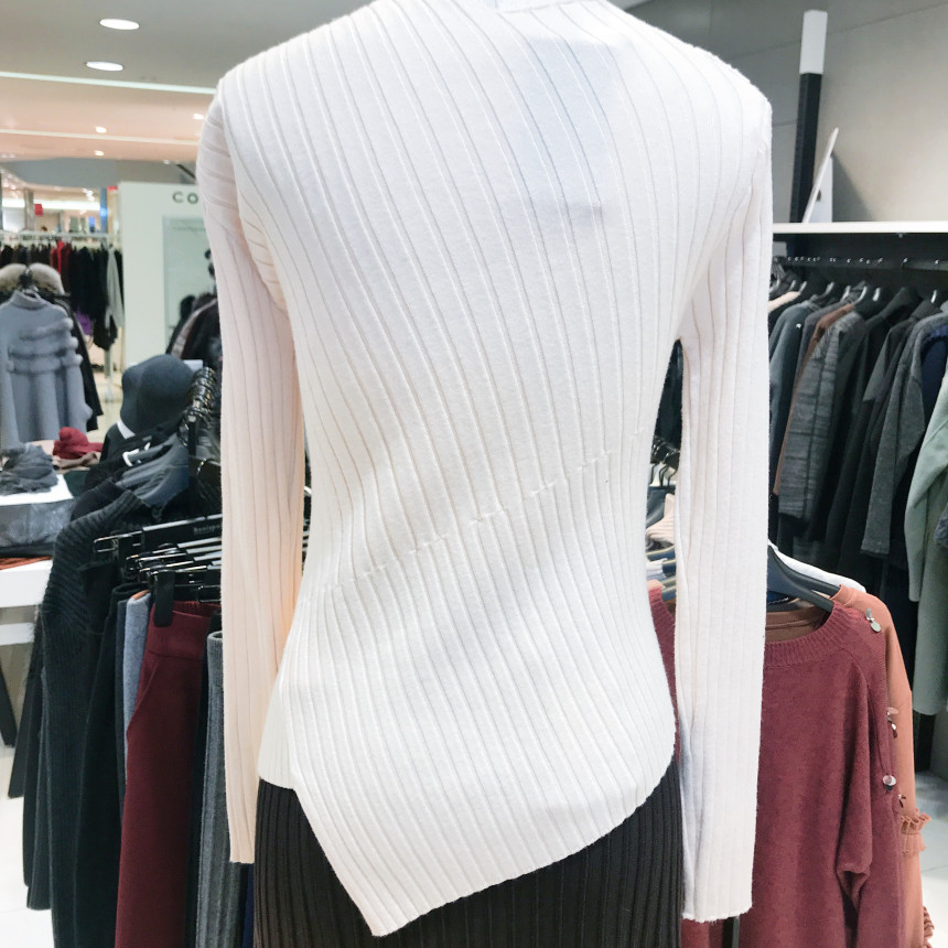 <b><p>Bonnie Sparks Unorgazed Kt T-Shirt BW12KP050</p></b><b><p>見るとスパークス 斜線組織アンバランスニットシャツ BW12KP050 チョルチ</p></b><br /><br /><p align='center'>