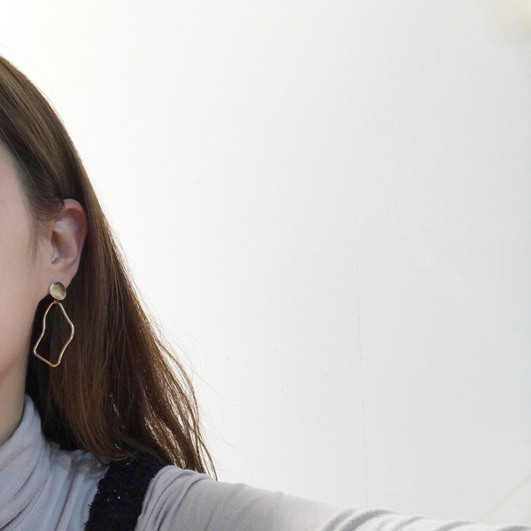 Post Earrings Ring Earrings Simple Antique Drop Po