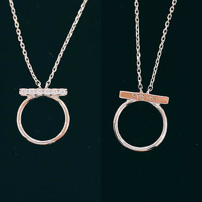 Stonehenge White Gold i0077 Romantic Gorgeous Jewe