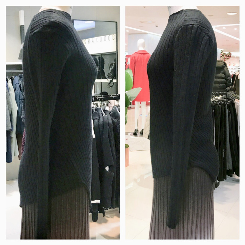 <b><p>Bonnie Sparks Unorgazed Kt T-Shirt BW12KP050</p></b><b><p>見るとスパークス 斜線組織アンバランスニットシャツ BW12KP050 チョルチ</p></b><br /><br /><p align='center'>