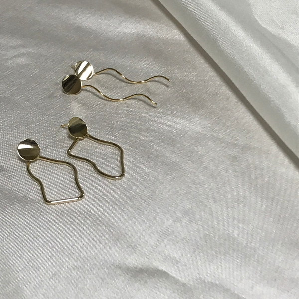 Post Earrings Ring Earrings Simple Antique Drop Po